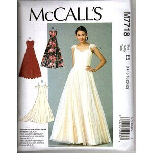 McCall's M7718 Misses 14 to 22 Special Occasion Dress Uncut Sewing Pattern
